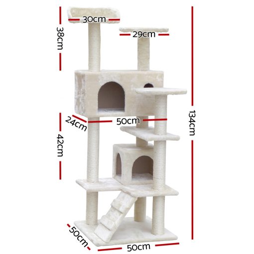 i.Pet Cat Tree Scratching Post Scratcher Tower Condo House Furniture Wood