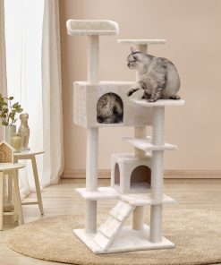 i.Pet Cat Tree Scratching Post Scratcher Tower Condo House Furniture Wood