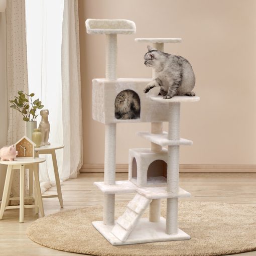 i.Pet Cat Tree Scratching Post Scratcher Tower Condo House Furniture Wood