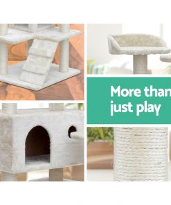 i.Pet Cat Tree Scratching Post Scratcher Tower Condo House Furniture Wood