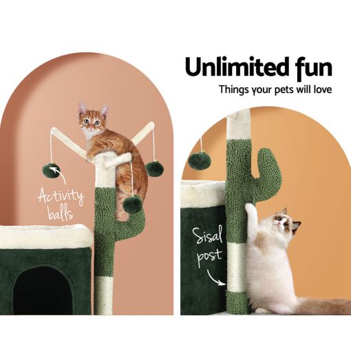 i.Pet Cat Tree Tower Scratching Post Scratcher Wood Condo Bed House Toys