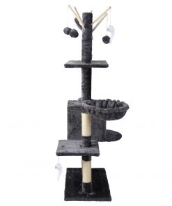 i.Pet Cat Tree 140cm Trees Scratching Post Scratcher Tower Condo House Furniture Wood