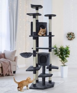 i.Pet Cat Tree 203cm Trees Scratching Post Scratcher Tower Condo House Furniture Wood