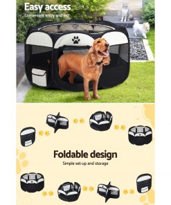 i.Pet Pet Dog Playpen Enclosure Crate 8 Panel Play Pen Tent Bag Fence Puppy