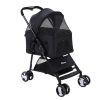 i.Pet Pet Stroller Dog Carrier Foldable Pram 3 IN 1 Middle Size