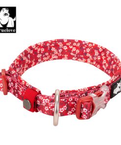 Floral Collar - 2 Colors (Red & Saxony Blue)