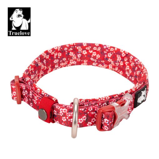 Floral Collar - 2 Colors (Red & Saxony Blue)