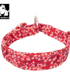 Floral Collar - 2 Colors (Red & Saxony Blue)