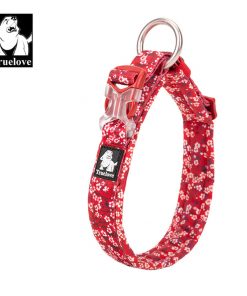 Floral Collar - 2 Colors (Red & Saxony Blue)