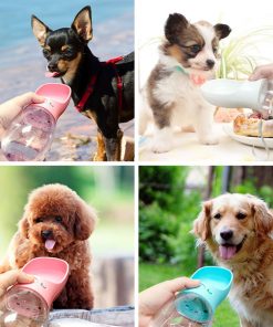 Pet Travel Water Bottle Portable Dogs rinking Feeder Leak-Proof Dispenser