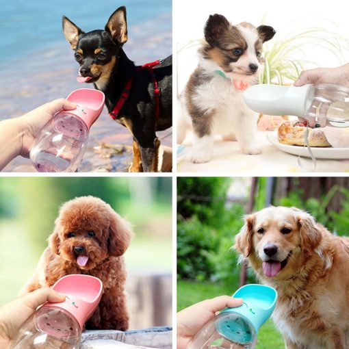 Pet Travel Water Bottle Portable Dogs rinking Feeder Leak-Proof Dispenser