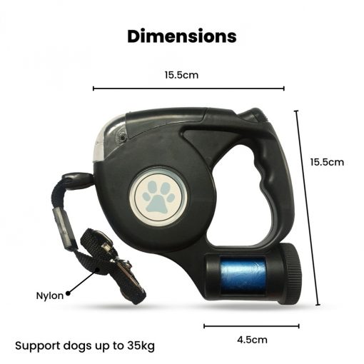 Floofi 3 in 1 Waste Beg LED Leash