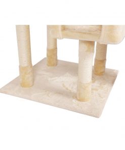 Floofi 170cm Plush Cat Condo Cat Tree Beige FI-CT-162-ZZ