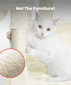 Floofi 97cm Adjustable Base Plush Cat Tree