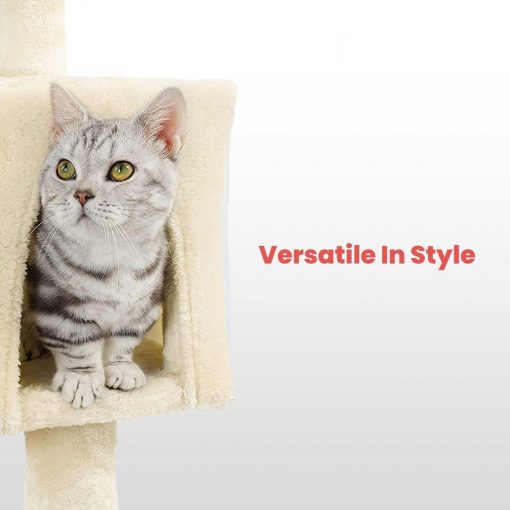 Floofi 97cm Adjustable Base Plush Cat Tree