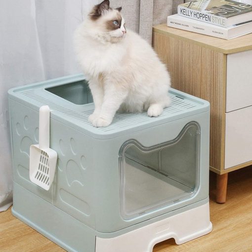 Floofi Foldable Litter Box (Blue, Pink, Grey)