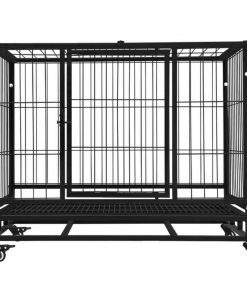 Floofi Dog Cage (with Wheels)