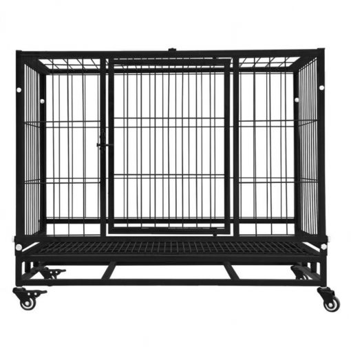 Floofi Dog Cage (with Wheels)