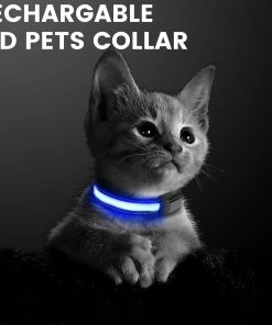 Floofi Solar USB Rechargable LED Dog Collar