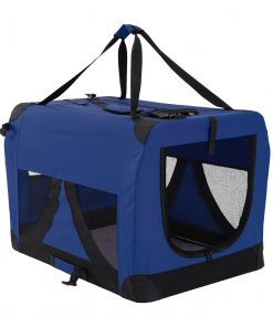 Paw Mate Blue Portable Soft Dog Cage Crate Carrier