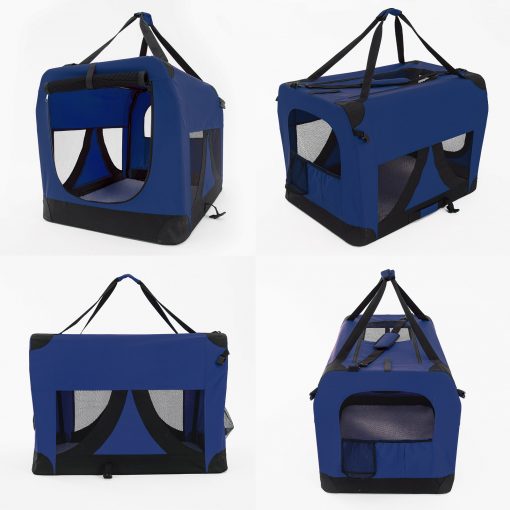 Paw Mate Blue Portable Soft Dog Cage Crate Carrier