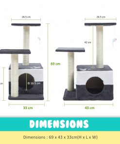 Paw Mate Cat Tree Mono Multi Level Scratcher