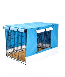 Paw Mate Wire Dog Cage Crate 24in with Tray + Cushion Mat + Cover Combo