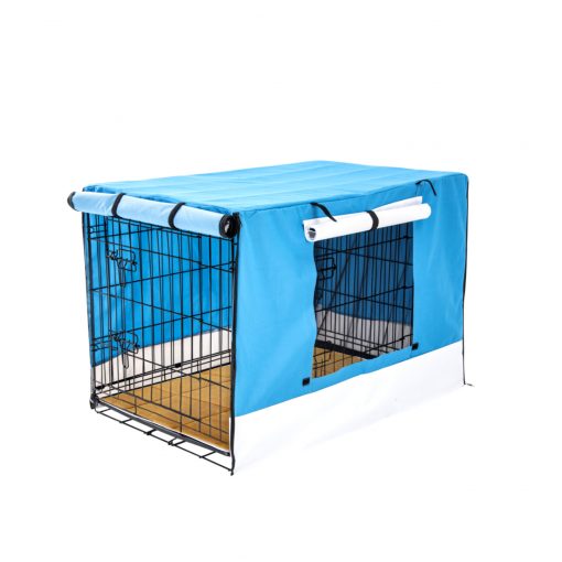 Paw Mate Wire Dog Cage Crate 24in with Tray + Cushion Mat + Cover Combo