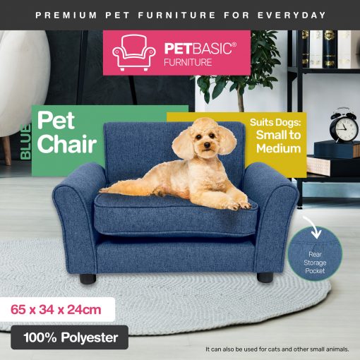 Pet Basic Pet Chair Bed Stylish Luxurious Sturdy Washable Fabric