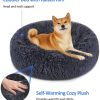 Soft Dog Bed Round Washable Plush Pet Kennel Cat Bed Mat Sofa - 3 Sizes