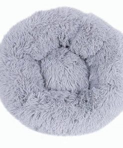 Pet Dog Bed Bedding Warm Plush Round Comfort Dog Nest