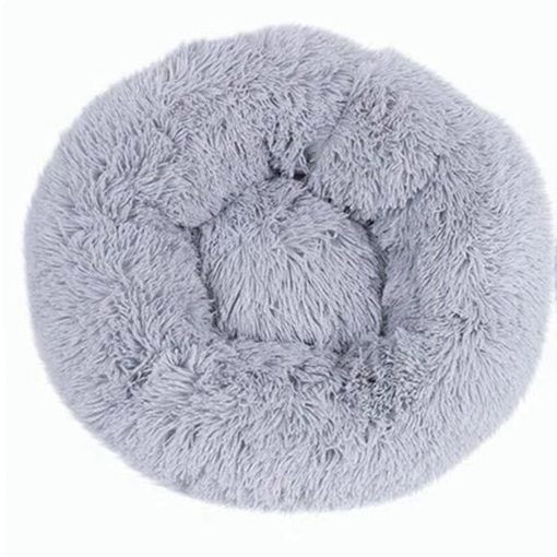 Pet Dog Bed Bedding Warm Plush Round Comfort Dog Nest