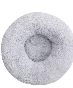 Pet Dog Bed Bedding Warm Plush Round Comfort Dog Nest