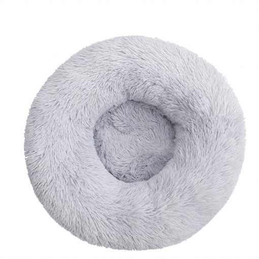 Pet Dog Bed Bedding Warm Plush Round Comfort Dog Nest