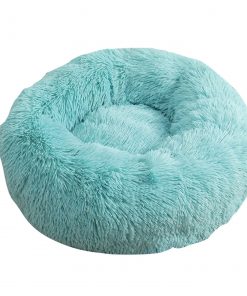 Pet Dog Bedding Warm Plush Round Comfortable Nest Comfy Sleep Kennel