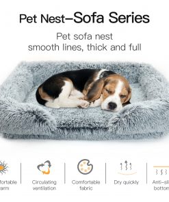 Pet Dog Comfort Bed Plush Bed Comfortable Nest Removable Cleaning Kennel