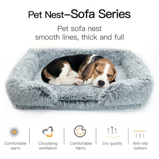 Pet Dog Comfort Bed Plush Bed Comfortable Nest Removable Cleaning Kennel