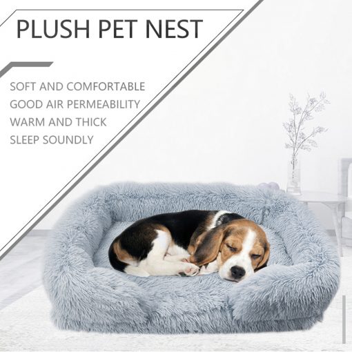 Pet Dog Comfort Bed Plush Bed Comfortable Nest Removable Cleaning Kennel