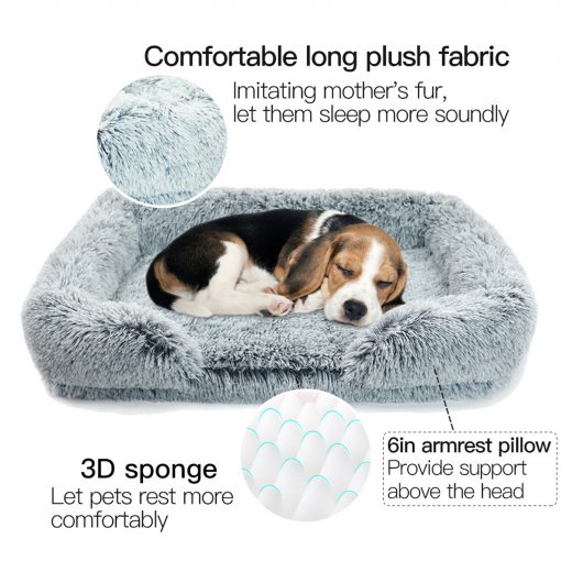 Pet Dog Comfort Bed Plush Bed Comfortable Nest Removable Cleaning Kennel