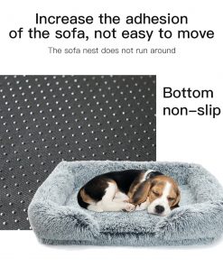 Pet Dog Comfort Bed Plush Bed Comfortable Nest Removable Cleaning Kennel