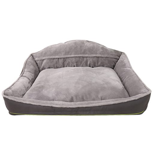 Sofa-Style Dog Bed Waterproof Washable Soft High Back Comfy Sleeping Kennel